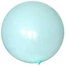 Paquete redondo de 36 pulgadas, 5 unidades, globos gigantes de látex gruesos de color azul lago pastel, Baby Shower, género, revelación, cumpleaños, boda, compromiso, decoración de fiesta - SACASUSA