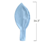 Paquete redondo de 36 pulgadas, 5 unidades, globos Jumbo de látex gruesos de color azul Pastel, Baby Shower, género, revelación, cumpleaños, boda, decoración para fiesta de compromiso - SACASUSA