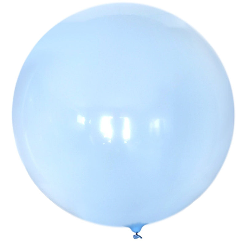Paquete redondo de 36 pulgadas, 5 unidades, globos Jumbo de látex gruesos de color azul Pastel, Baby Shower, género, revelación, cumpleaños, boda, decoración para fiesta de compromiso - SACASUSA