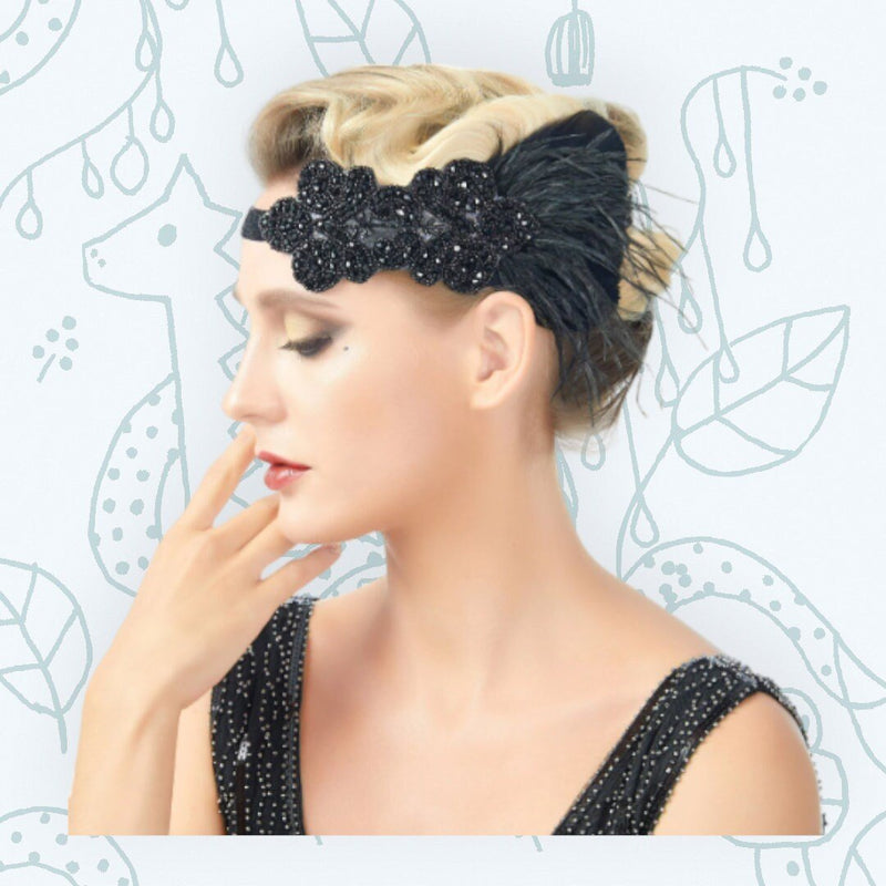 MWOOT Hoofdband met veren, kunstmatige bloem gevederde hoofddeksel, gele brullende jaren 20 fascinators voor vrouwen, jaren 20 veren hoofddeksels, haaraccessoires voor cocktail, carnaval, bal MWOOT Hoofdband met veren, kunstmatige bloem gevederde hoofddeksel, gele brullende jaren 20 fascinators voor vrouwen, jaren 20 veren hoofddeksels, haaraccessoires voor cocktail, carnaval, bal