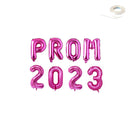 PROM 2023 -Globos con letras gigantes de 40 pulgadas Decoraciones de Nochevieja Fiesta de graduación Graduación Oro rosa Plata Negro Rosa intenso Globo azul Banner - SACASUSA