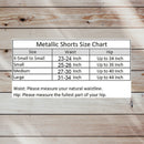 Púrpura Brillante Botá­n Metálico Botá­n Elástico Boy Hot Mini Shorts Disfraz de Halloween Cheer Gym Dance Rave Roller Derby Chicas niños Mujeres XS ML - SACASUSA